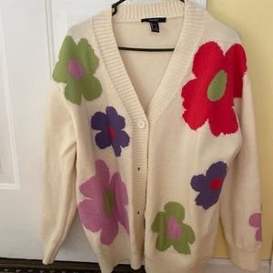 Chunky flower sweater
